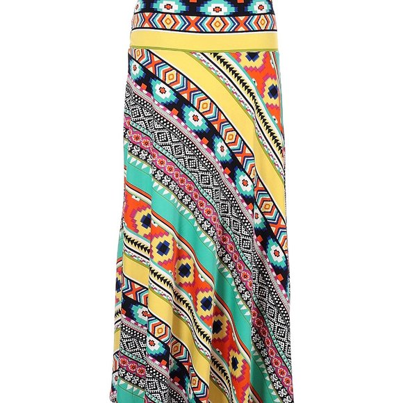 Sunny Taylor Dresses & Skirts - SUNNY TAYLOR Bright and Bold Aztec Stretch Skirt